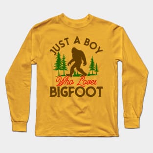 Bigfoot Lover Boy Long Sleeve T-Shirt